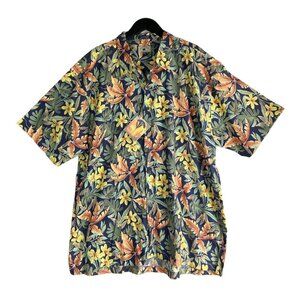 Cutter & Buck Tropical Print Hawaiian Shirt Size 2XT NWT
